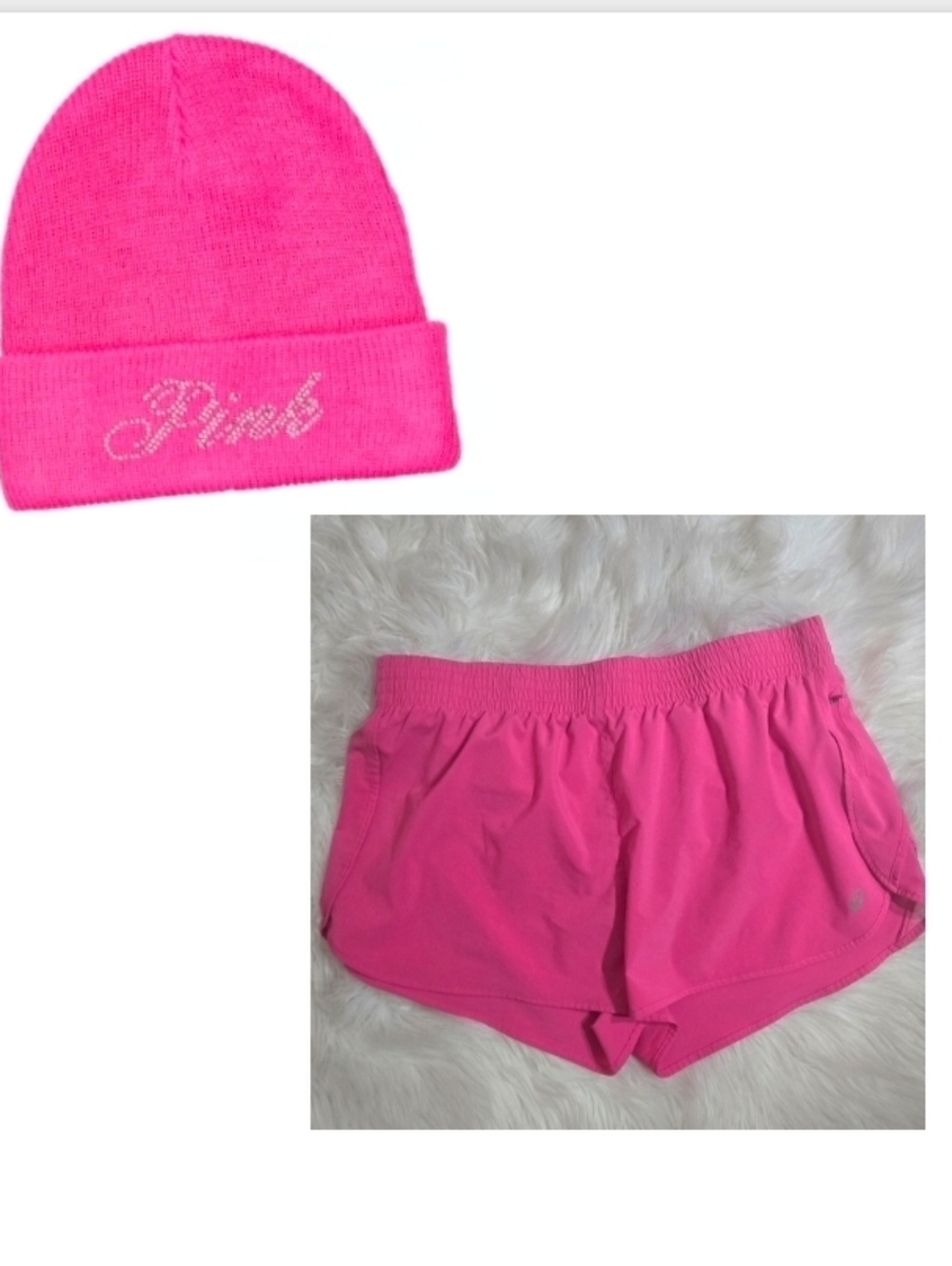 *PINK* Beanie + SHORTS